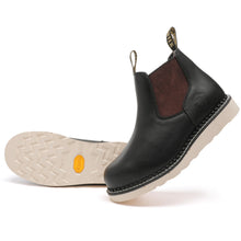 Load image into Gallery viewer, ROCKROOSTER Trinidad Men's 6 inch Black Steel Toe Wedge Work Boots
