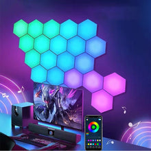 Load image into Gallery viewer, 1 20 PCS 5V USB APP LED Hexagonal Night Light For Indoor Home DIY
