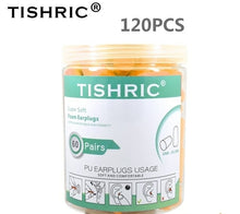 Load image into Gallery viewer, 10/60/120/160pcs Tishric Pu Sponge Earplugs Antinoise Sleeping Ear

