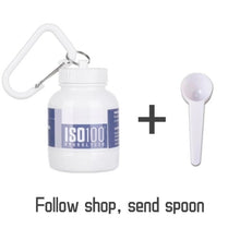 Load image into Gallery viewer, 100ML Portable Protein Container Powder Bottle With Whey Keychain
