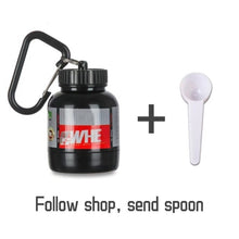Load image into Gallery viewer, 100ML Portable Protein Container Powder Bottle With Whey Keychain

