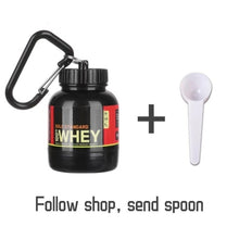 Load image into Gallery viewer, 100ML Portable Protein Container Powder Bottle With Whey Keychain
