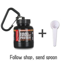 Load image into Gallery viewer, 100ML Portable Protein Container Powder Bottle With Whey Keychain
