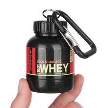 Load image into Gallery viewer, 100ML Portable Protein Container Powder Bottle With Whey Keychain
