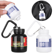 Load image into Gallery viewer, 100ML Portable Protein Container Powder Bottle With Whey Keychain
