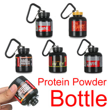 Load image into Gallery viewer, 100ML Portable Protein Container Powder Bottle With Whey Keychain
