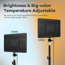 Load image into Gallery viewer, 10inch LED Video Light Ring Panel 3200K 6000K Photography Lighting
