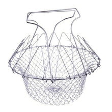 Load image into Gallery viewer, 1pcs Foldable Steam Rinse Strain Fry French Chef Basket Magic Basket
