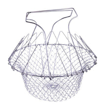 Load image into Gallery viewer, 1pcs Foldable Steam Rinse Strain Fry French Chef Basket Magic Basket
