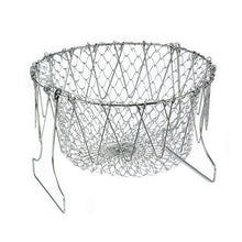 Load image into Gallery viewer, 1pcs Foldable Steam Rinse Strain Fry French Chef Basket Magic Basket
