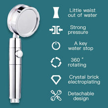 Load image into Gallery viewer, 2021 Shower Head Water Saving Flow 360 Degrees Rotating With Small Fan
