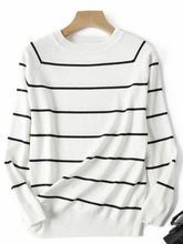 Load image into Gallery viewer, 2022 Autumn Winter Long Sleeve Striped Pullover Women Sweater Knitted
