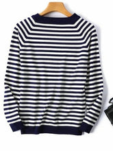 Load image into Gallery viewer, 2022 Autumn Winter Long Sleeve Striped Pullover Women Sweater Knitted
