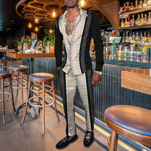 Load image into Gallery viewer, 2022 Spring Men&#39;s Single Breasted Shirt Retro 3D Print Matching Pants
