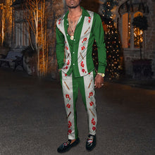 Load image into Gallery viewer, 2022 Spring Men&#39;s Single Breasted Shirt Retro 3D Print Matching Pants
