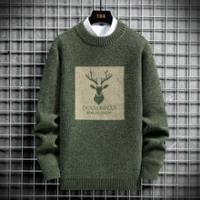 Load image into Gallery viewer, 2022 Spring Vintage Sweaters Oversized Mens Knitted Sweater Men  deer
