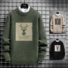 Load image into Gallery viewer, 2022 Spring Vintage Sweaters Oversized Mens Knitted Sweater Men  deer
