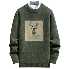 Load image into Gallery viewer, 2022 Spring Vintage Sweaters Oversized Mens Knitted Sweater Men  deer
