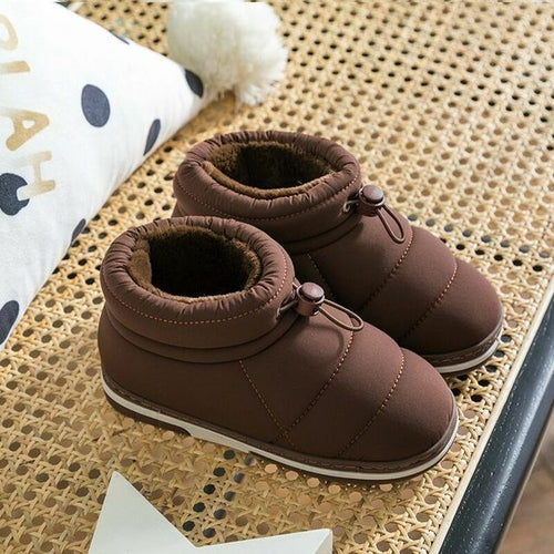 2022 new winter leisure children's bag and cotton slippers girls and