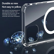 Load image into Gallery viewer, 2022Clear Magsafe Magnetic Case For iPhone 13 11 Pro Max 12 Mini
