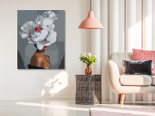 Load image into Gallery viewer, Paint by Numbers - WOMAN WITH A WHITE FLOWER
