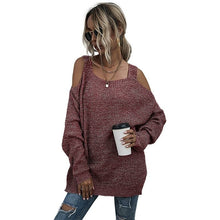 Load image into Gallery viewer, Women&#39;s Sweaters Casual Off Shoulder Tops
