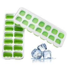 Load image into Gallery viewer, 2Pcs Covered Ice Cube Tray Set With 14 Ice Cubes
