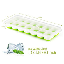 Load image into Gallery viewer, 2Pcs Covered Ice Cube Tray Set With 14 Ice Cubes
