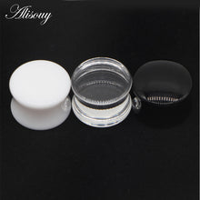 Load image into Gallery viewer, 2pcs White Black Transparent Acrylic Ear Tunnel Plug Ear Gauges
