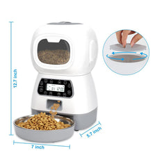 Load image into Gallery viewer, 3.5l Automatic Pet Feeder Smart Food Dispenser For Cats Dogs Timer
