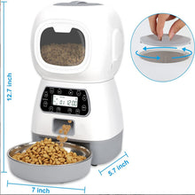 Load image into Gallery viewer, 3.5L Automatic Pet Feeder Smart Food Dispenser with Portion Control,
