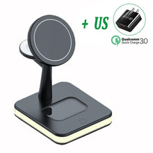 Load image into Gallery viewer, 30W 3 In 1 Magnetic Wireless Charger Stand Dock For iPhone 13 12 Pro
