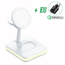 Load image into Gallery viewer, 30W 3 In 1 Magnetic Wireless Charger Stand Dock For iPhone 13 12 Pro
