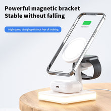 Load image into Gallery viewer, 30W 3 In 1 Magnetic Wireless Charger Stand Dock For iPhone 13 12 Pro
