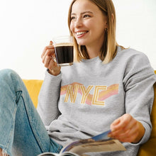 Load image into Gallery viewer, Womens NYC Retro 70&#39;s Crewneck Sweatshirt
