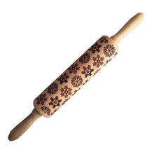 Load image into Gallery viewer, 35*5cm Christmas Embossing Rolling Pin Baking
