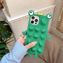 Load image into Gallery viewer, 3D Cute Cartoon Frog Prince Phone Case For iPhone 11 12 Pro MAX Mini X
