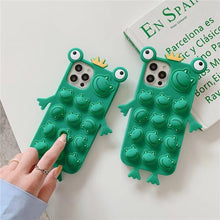 Load image into Gallery viewer, 3D Cute Cartoon Frog Prince Phone Case For iPhone 11 12 Pro MAX Mini X
