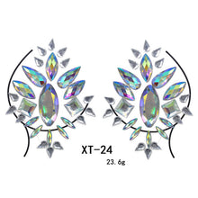 Load image into Gallery viewer, 3D Shiny Crystal Girl Temporary Tattoo Sticker Chest Acrylic
