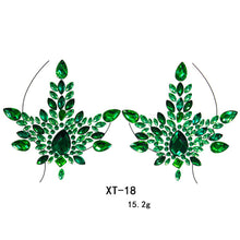 Load image into Gallery viewer, 3D Shiny Crystal Girl Temporary Tattoo Sticker Chest Acrylic
