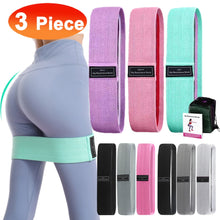 Load image into Gallery viewer, 3PCS/Lot Fitness Rubber Band Elastic Yoga Resistance Bands Set Hip
