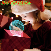 Load image into Gallery viewer, 3d Illusion Child Night Light Basketball Touch Sensor Remote
