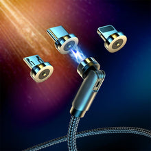 Load image into Gallery viewer, 540 Degree Rotating Magnetic Data Cable For Android IOS Type-c SP
