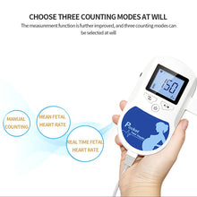 Load image into Gallery viewer, LCD Display Doppler Home Fetal Heart Rate Monitor Pregnancy SP
