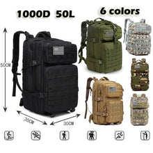 Load image into Gallery viewer, 50l 1000d Nylon Waterproof Trekking Fishing Hunting Bag Backpack
