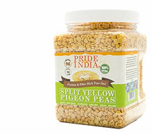 Load image into Gallery viewer, Indian Split Yellow Pigeon Peas - Protein &amp; Fiber Rich Toor Dal Jar
