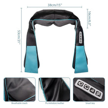 Load image into Gallery viewer, Multifunctional Electric Shiatsu Neck Back Massager with Soothing Heat
