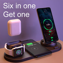 Load image into Gallery viewer, 6 In 1 Wireless Fast Charger Dock For Apple Watch Quick Charger
