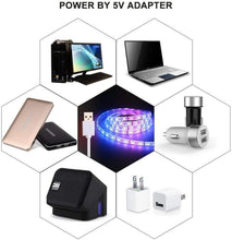 Load image into Gallery viewer, RGB LED Light for TV Backlight USB Powered, 24”- 60” TV with Remote
