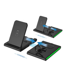 Load image into Gallery viewer, Magnetic Power Tiles 4 In 1 Wireless Charging Station
